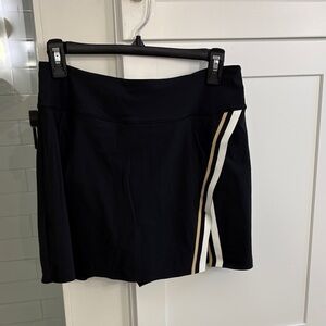 Wilson Slice Tennis Skirt with White and Cream Stripes